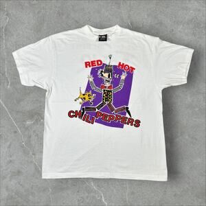 Vintage Red Hot Chili Peppers Tour Size XL Band Single Stitch Reprint T-Shirt